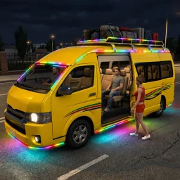 Şehir Mini Van Taşıma Sim 3D simgesi